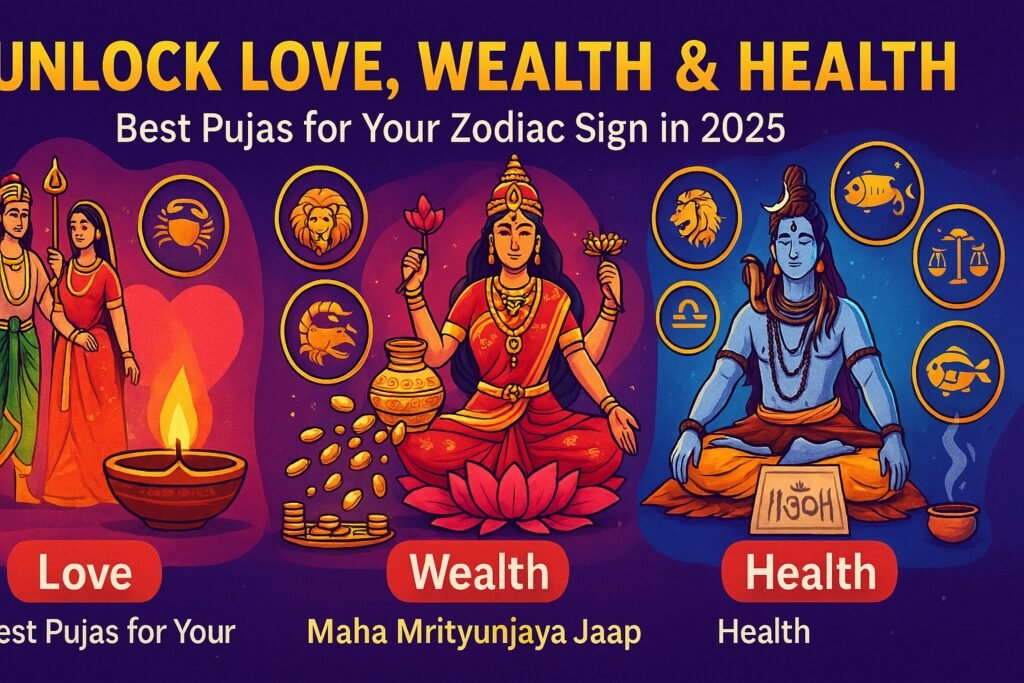 Unlock Love, Wealth & Health: Best Pujas for Your Zodiac Sign at the Right Time!