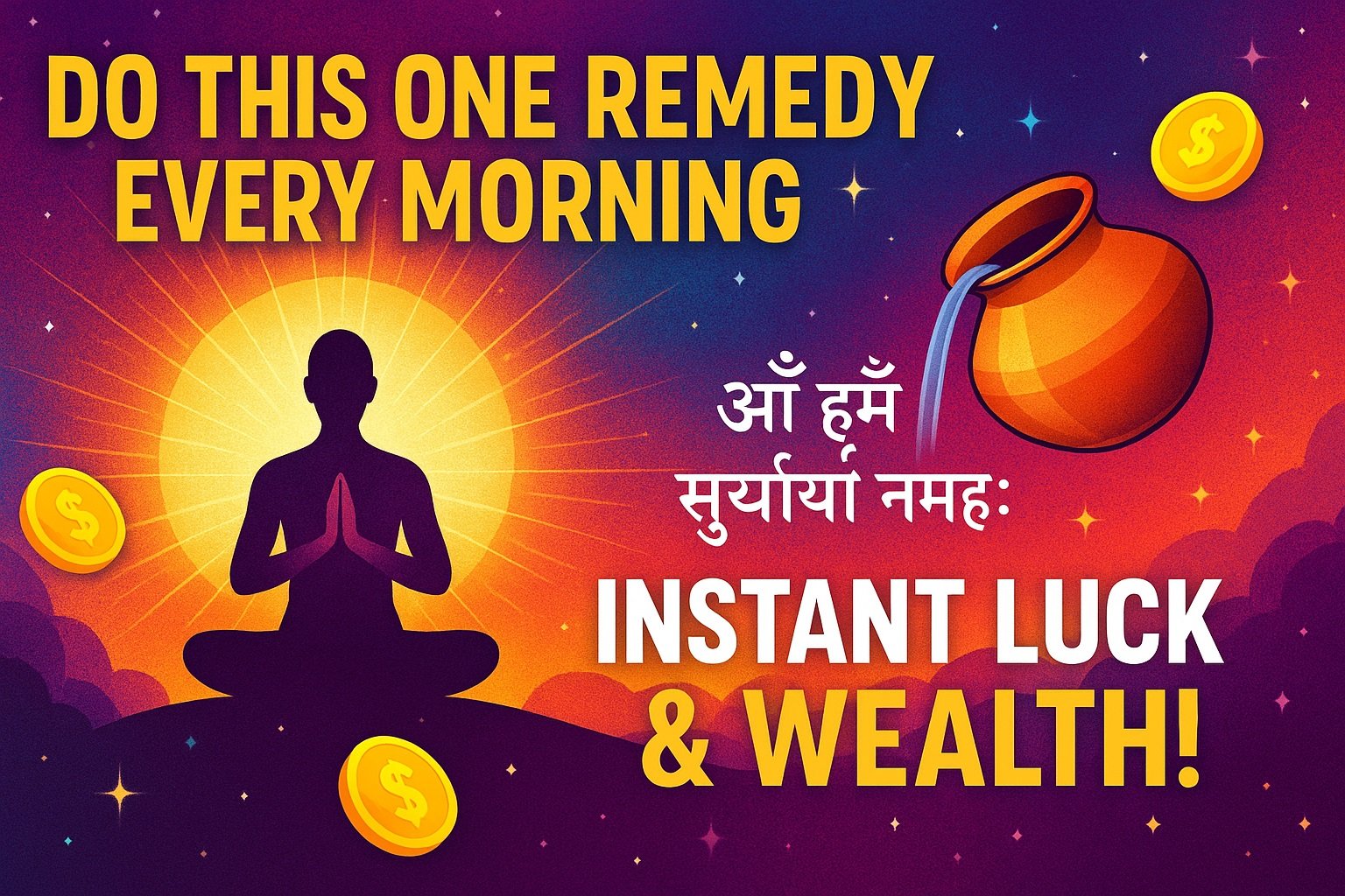 Do This ONE Remedy Every Morning for Instant Luck & Wealth! | Powerful Vedic Ritual for Success